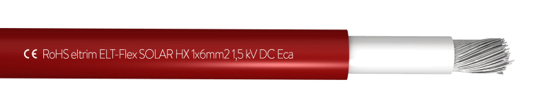ELT-FLEX SOLAR HX 1/1kV AC 1,5kV DC 4mm² czerwony Przewody i Kable Solarne 4mm